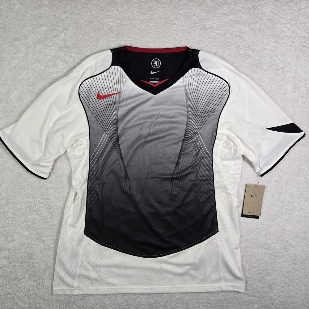 Nike‎ Training T-Shirt Dri-FIT Total 90 Energy Jersey White Black HV1178-133 L